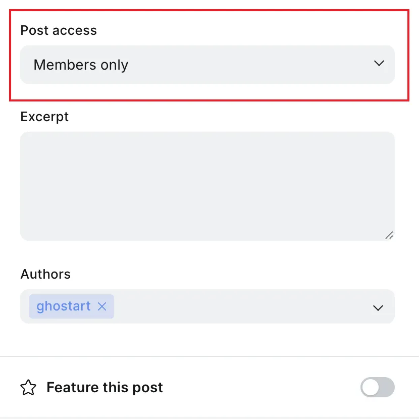 Post access